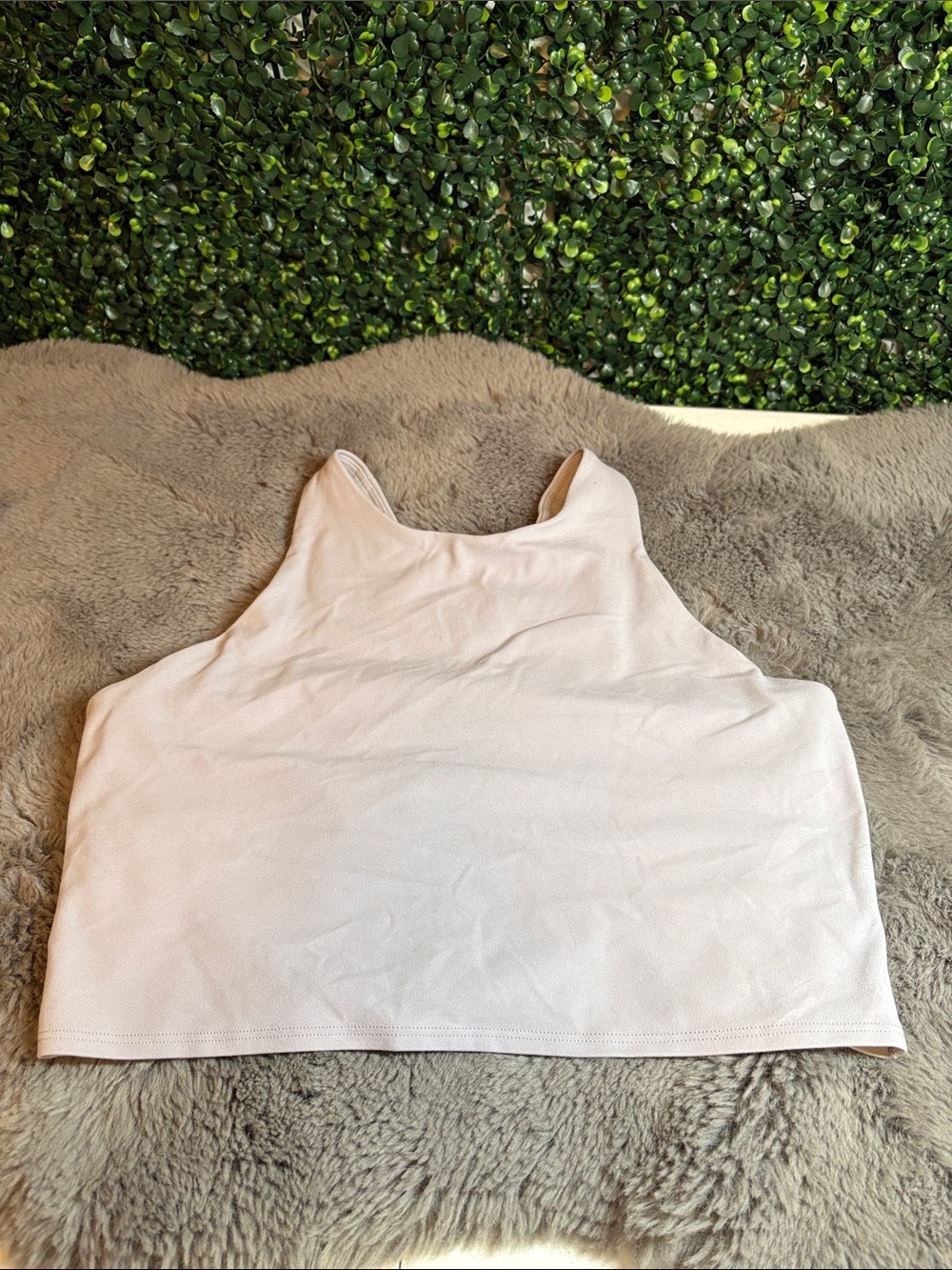 Athleta Light Grey Crop Tank Size Large